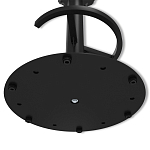 Барный стул вращающийся со спинкой и подлокотниками Douglas Rhombus Черный Велюр варинант исполнения - 8 | Loft Concept в Орле