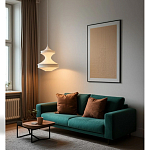 Подвесной вязаный белый светильник «Моника» варинант исполнения - 2 | Loft Concept в Орле