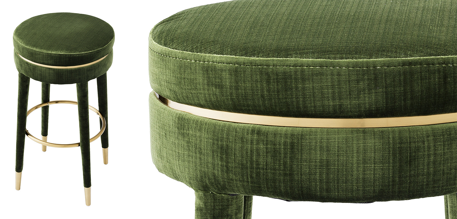 Барный стул Eichholtz Bar Stool Parisian green Барный стул Eichholtz Bar Stool Parisian green - Loft-Concept в Орле