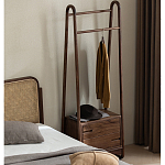 Вешалка деревянная с 2- мя ящиками Moon Walnut Furniture варинант исполнения - 11 | Loft Concept в Орле