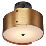 Потолочный светильник круглый светодиодный Semicircular Gold Panels старинная латунь варинант исполнения - 2 | Loft Concept в Орле