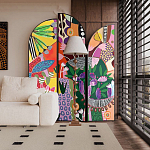 Ширма цветочный принт Colored Partition варинант исполнения - 1 | Loft Concept в Орле