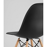 Пластиковый стул на ножках из массива бука Eames Black варинант исполнения - 3 | Loft Concept в Орле