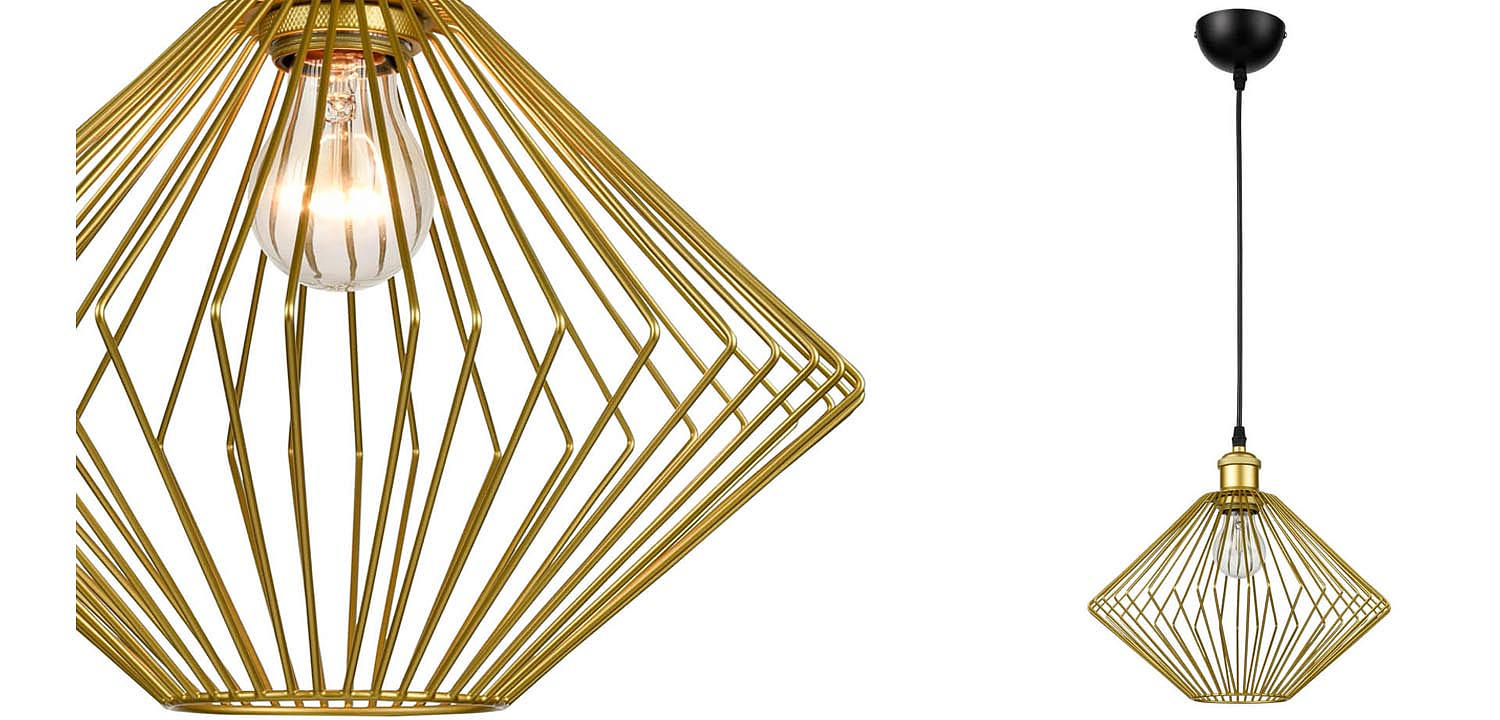Подвесной светильник Loft Wire Cage gold Подвесной светильник Loft Wire Cage gold - Loft-Concept в Орле