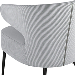 Современное мягкое кресло на металлических ножках Rakush Grey варинант исполнения - 7 | Loft Concept в Орле