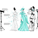 Megan Hess. Audrey Hepburn варинант исполнения - 2 | Loft Concept в Орле