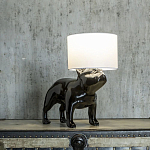 Настольная лампа COLLECTION OF DOGS с абажуром Бульдог варинант исполнения - 3 | Loft Concept в Орле
