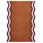 Ковер с оригинальной волнистой отделкой Woven from Wool варинант исполнения - 1 | Loft Concept в Орле