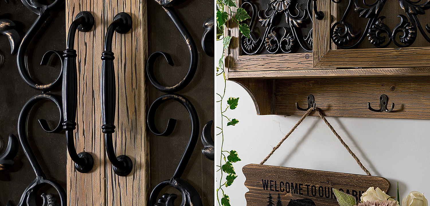 Полка Albert Provence Wood Shelf Полка Albert Provence Wood Shelf - Loft-Concept в Орле