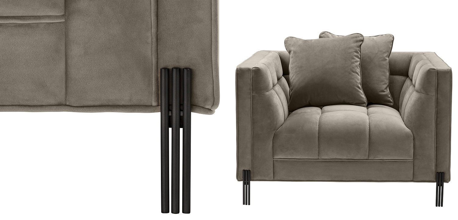 Кресло Eichholtz Chair Sienna greige Кресло Eichholtz Chair Sienna greige - Loft-Concept в Орле
