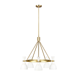 Люстра с 5-ю плафонами в форме песочных часов с узкими перфорированными отверстиями Feiss варинант исполнения - 8 | Loft Concept в Орле