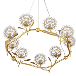 Люстра круглая с декором в виде цветков одуванчика Hanging Dandelion варинант исполнения - 3 | Loft Concept в Орле