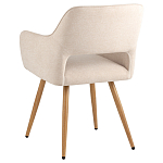 Стул в рогожке бежевого цвета NEASAN STOOL варинант исполнения - 4 | Loft Concept в Орле