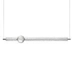 Подвесной светильник линейный с шарообразным рифленым плафоном Crystal Globule варинант исполнения - 1 | Loft Concept в Орле