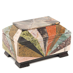 Шкатулка из натурального камня змеевик Stone Casket варинант исполнения - 1 | Loft Concept в Орле