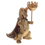 Подсвечник в виде дракона Dragon candlestick Green Gold Brown L or R варинант исполнения - 6 | Loft Concept в Орле