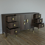 Большой Комод-буфет Elsa Dreams Walnut с ящиками варинант исполнения - 6 | Loft Concept в Орле