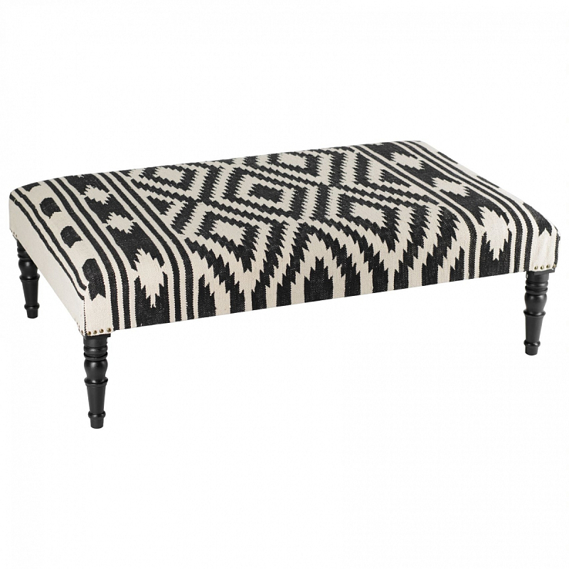 Банкетка Черно-Белый Келим Black and White Kelim BENCH Черно-белый Банкетка Черно-Белый Келим Black and White Kelim BENCH Черно-белый в Орле | Loft Concept