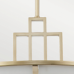Подвесной светильник цвета латунь с белым матовым плафоном с геометрическим рисунком Feiss варинант исполнения - 4 | Loft Concept в Орле