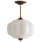 Подвесной светильник с абажуром из молочного стекла Vintage Charm варинант исполнения - 1 | Loft Concept в Орле