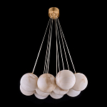 Люстра подвесная круглая с сферическими плафонами из натурального камня Glowing Spheres варинант исполнения - 12 | Loft Concept в Орле