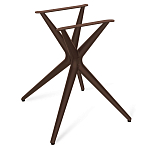 Стол обеденный с коричневой прямоугольной столешницей из керамики на четырех пластиковых ножках Brown Ceramics варинант исполнения - 4 | Loft Concept в Орле