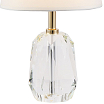 Настольная лампа с абажуром и основанием из хрусталя Manlio Crystal Lampshade Table Lamp варинант исполнения - 2 | Loft Concept в Орле