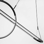 Светодиодная люстра Black LED Circle and Oval Lamp варинант исполнения - 5 | Loft Concept в Орле