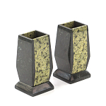 Настольный письменный набор из змеевика с часами и таблетницей Successful Leader варинант исполнения - 3 | Loft Concept в Орле