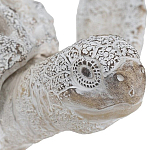 Статуэтка черепаха с ажурным панцирем и детализированной текстурой в белом цвете Marine Accessories варинант исполнения - 5 | Loft Concept в Орле