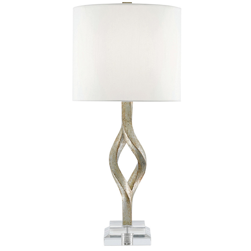 Настольная лампа с фигурным состаренным основанием Flooding with Light ivory ( слоновая кость ) Серебряный Прозрачный Настольная лампа с фигурным состаренным основанием Flooding with Light ivory ( слоновая кость ) Серебряный Прозрачный в Орле | Loft Concept