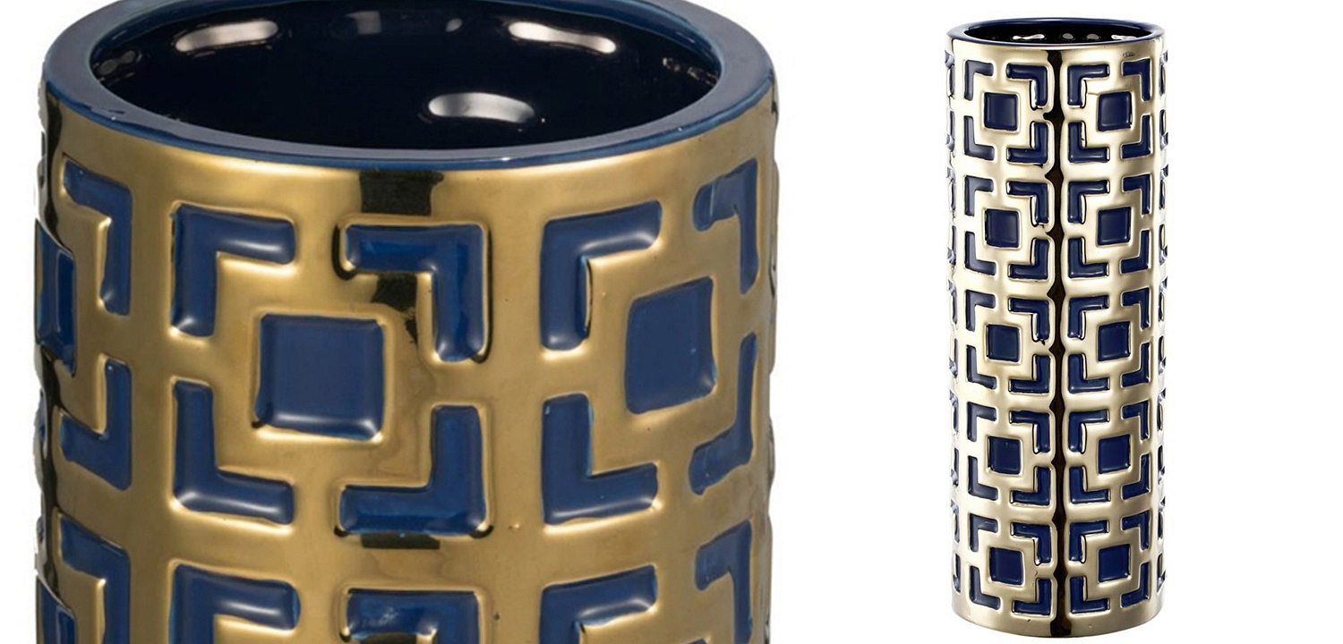 Ваза с геометрическим узором Marion Vase Ваза с геометрическим узором Marion Vase - Loft-Concept в Орле