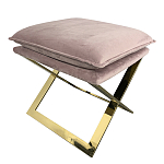 Пуф велюровый на металлическом основании Meekness варинант исполнения - 2 | Loft Concept в Орле