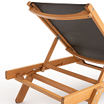 Шезлонг из текстиля и эвкалипта Power of Nature варинант исполнения - 4 | Loft Concept в Орле