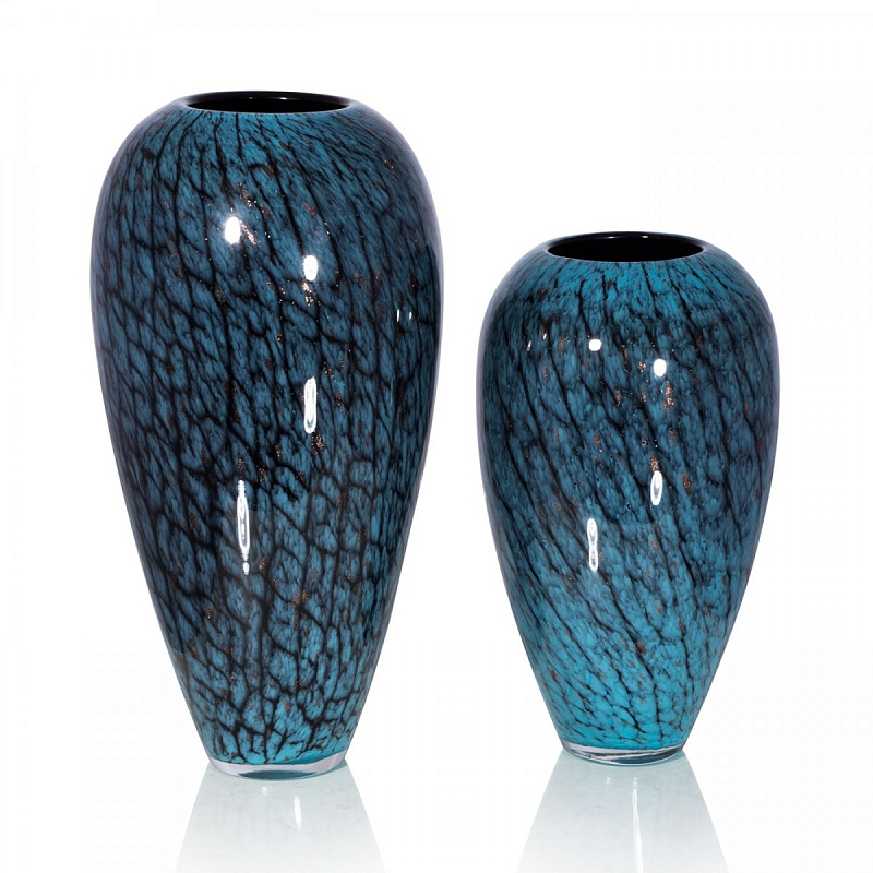 Стеклянная ваза Chrysalis Бирюзовый в Орле | Loft Concept 