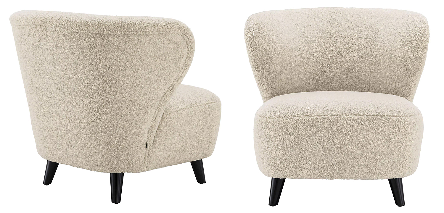 Кресло Eichholtz Chair Hydra Бежевый Черный Кресло Eichholtz Chair Hydra Бежевый Черный - Loft-Concept в Орле
