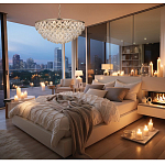 Люстра с каскадом из подвесных прозрачных элементов Attractiveness варинант исполнения - 3 | Loft Concept в Орле