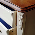 Высокий деревянный комод в стиле прованс Montmartre Provence Chest of Drawers варинант исполнения - 3 | Loft Concept в Орле