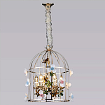 Люстра в виде клетки с цветами Flower Cell варинант исполнения - 3 | Loft Concept в Орле