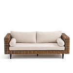 Трехместный садовый диван из плетеного пластика Matteo варинант исполнения - 6 | Loft Concept в Орле