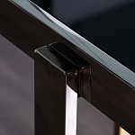 Консоль в современном стиле с черной стекляной столешницей Console with Black Glass варинант исполнения - 3 | Loft Concept в Орле