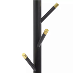 Напольная вешалка чёрная с золотистыми элементами Branches Hangers варинант исполнения - 1 | Loft Concept в Орле