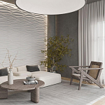 Гипсовая 3D панель с принтографией PM-01 варинант исполнения - 2 | Loft Concept в Орле