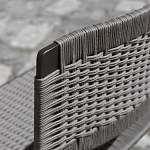 Дизайнерский стул с каркасом из металла с плетеными сиденьем и спинкой GREEN POINT Chair варинант исполнения - 7 | Loft Concept в Орле