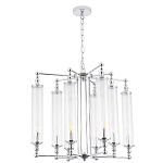 Люстра с 8-ю прозрачными цилиндрическими плафонами Jeanette варинант исполнения - 2 | Loft Concept в Орле