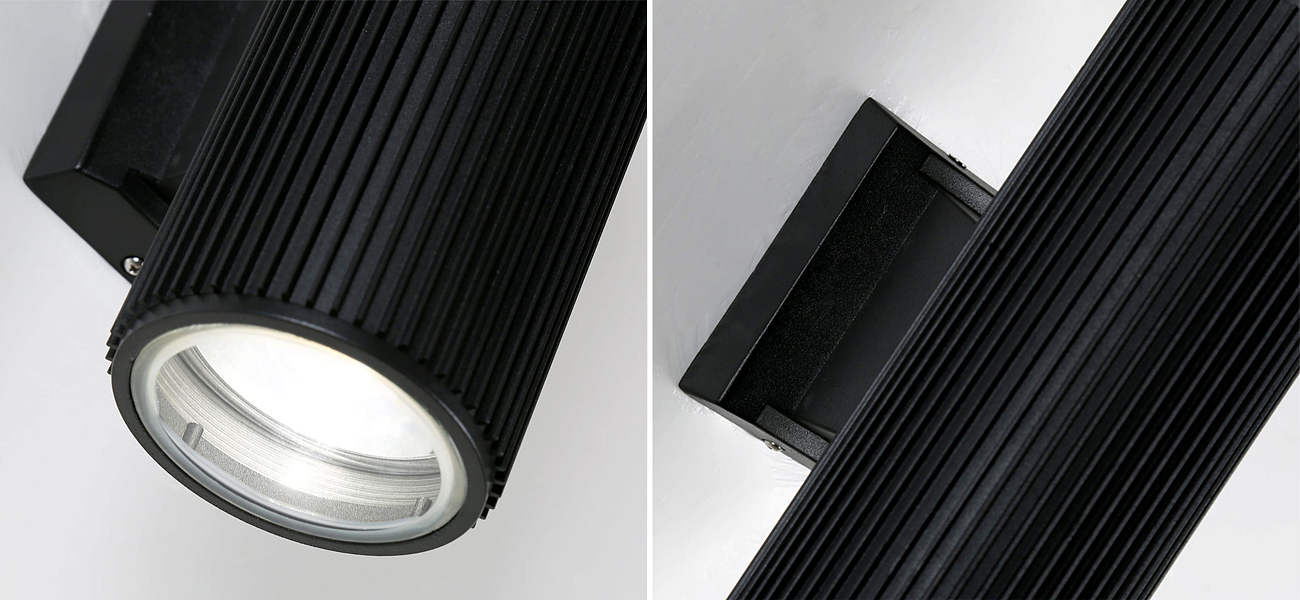Черный уличный светильник RIBBING 26 см Черный уличный светильник RIBBING 26 см - Loft-Concept в Орле