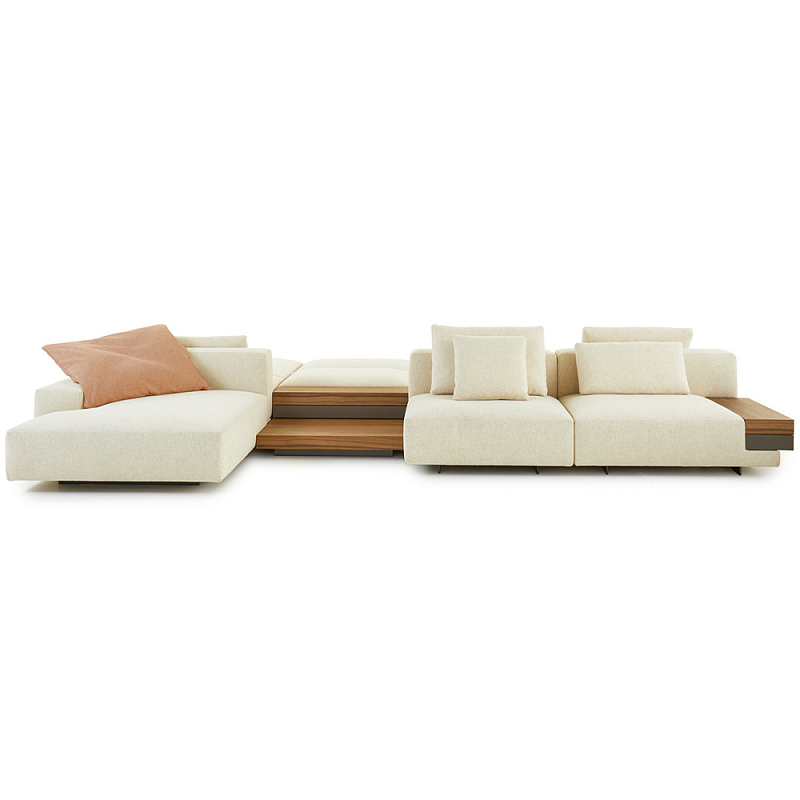 Модульный диван MARTEEN Modular Sofa Белый Древесина Модульный диван MARTEEN Modular Sofa Белый Древесина в Орле | Loft Concept