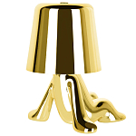 Настольная лампа фигурная золотого цвета с гладким абажуром Высота 17 см Sophia варинант исполнения - 6 | Loft Concept в Орле