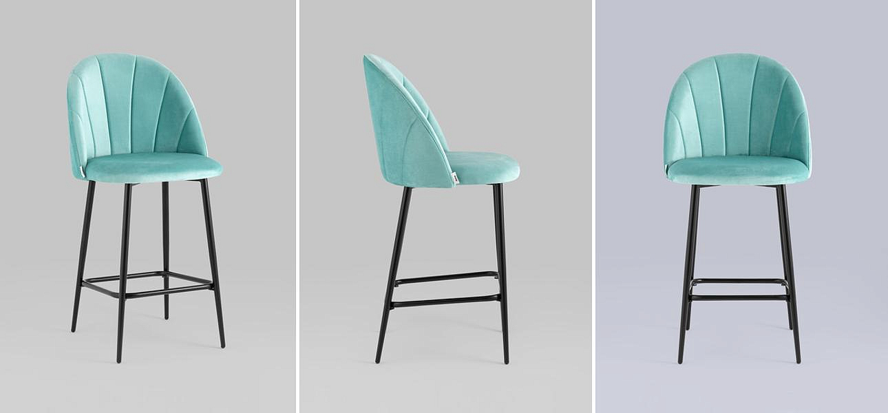Барный Стул Balsari S Chair Цвет Тиффани Барный Стул Balsari S Chair Цвет Тиффани - Loft-Concept в Орле