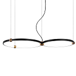Люстра подвесная светодиодная черный металл Ring Horizontal варинант исполнения - 8 | Loft Concept в Орле